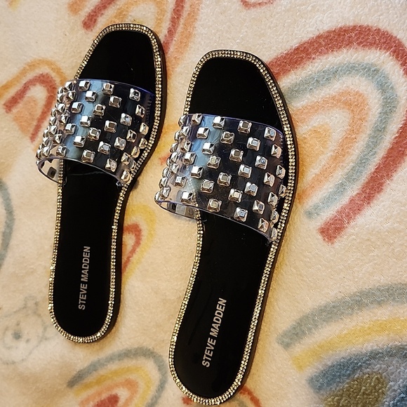 Steve Madden Rhinestone Sandals - Picture 2 of 4